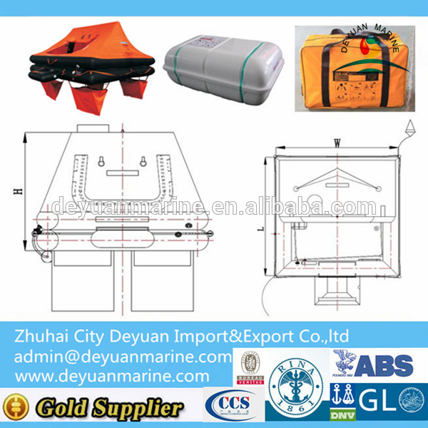 12 Man Throw-overboard Yacht Infatable Life raft for sale