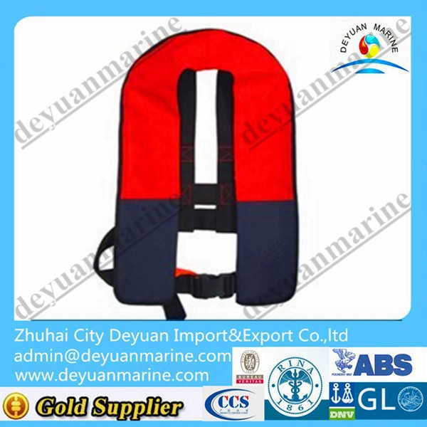 110N Manual inflatable life jacket With Whistle for sale