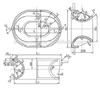 Marine Mooring Ship Boat Cast Steel JIS Panama Chock BC Chock