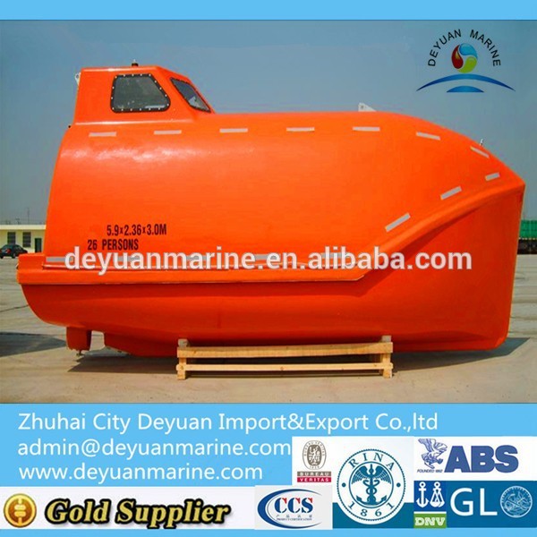 14 Person SOLAS Marine FRP Lifeboat with RINA/BV/CCS certificate for sale
