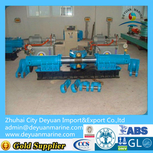 Double rudder hydraulic steering gear for ship