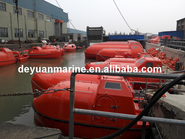 Ship enclosed lifeboat Marine used lifeboats FRP boats for sale From