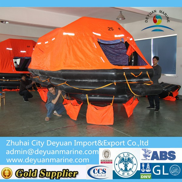 50 Persons SOLAS Self-Righting Life raft for sale