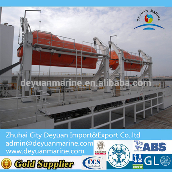 Marine Gravity Luffing Arm Type Davit for Lifeboat