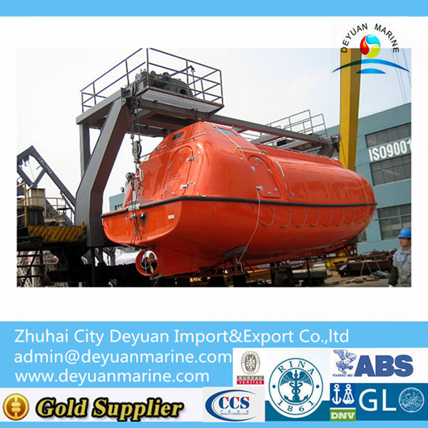 Platform offshore davit for lifeboat