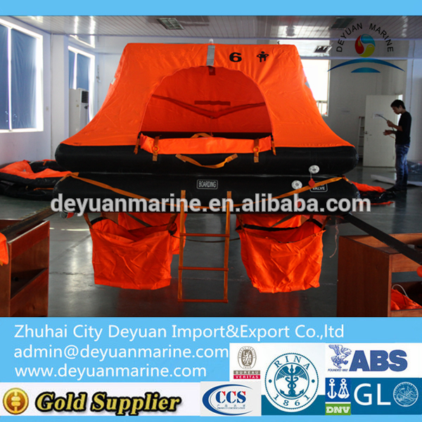 6 ManThrow-overboard Inflatable Liferaft factory
