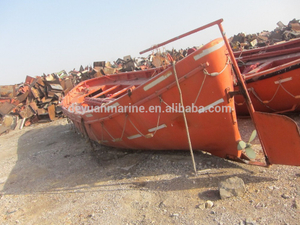 Marine used lifeboat open type fiber glass boats for sale