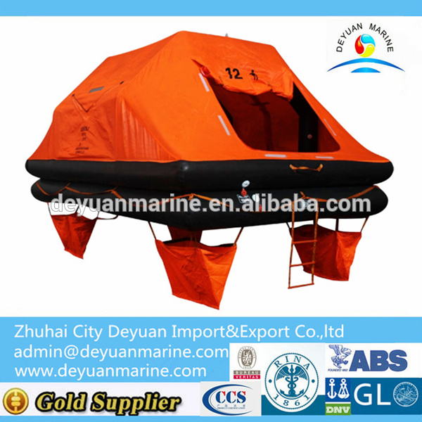12 ManThrow-overboard Self-righting Yacht Inflatable Liferaft