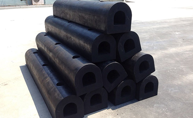 Marine D Type Rubber Fenders Cylindrical Boat Fender Dock Fenders with ...